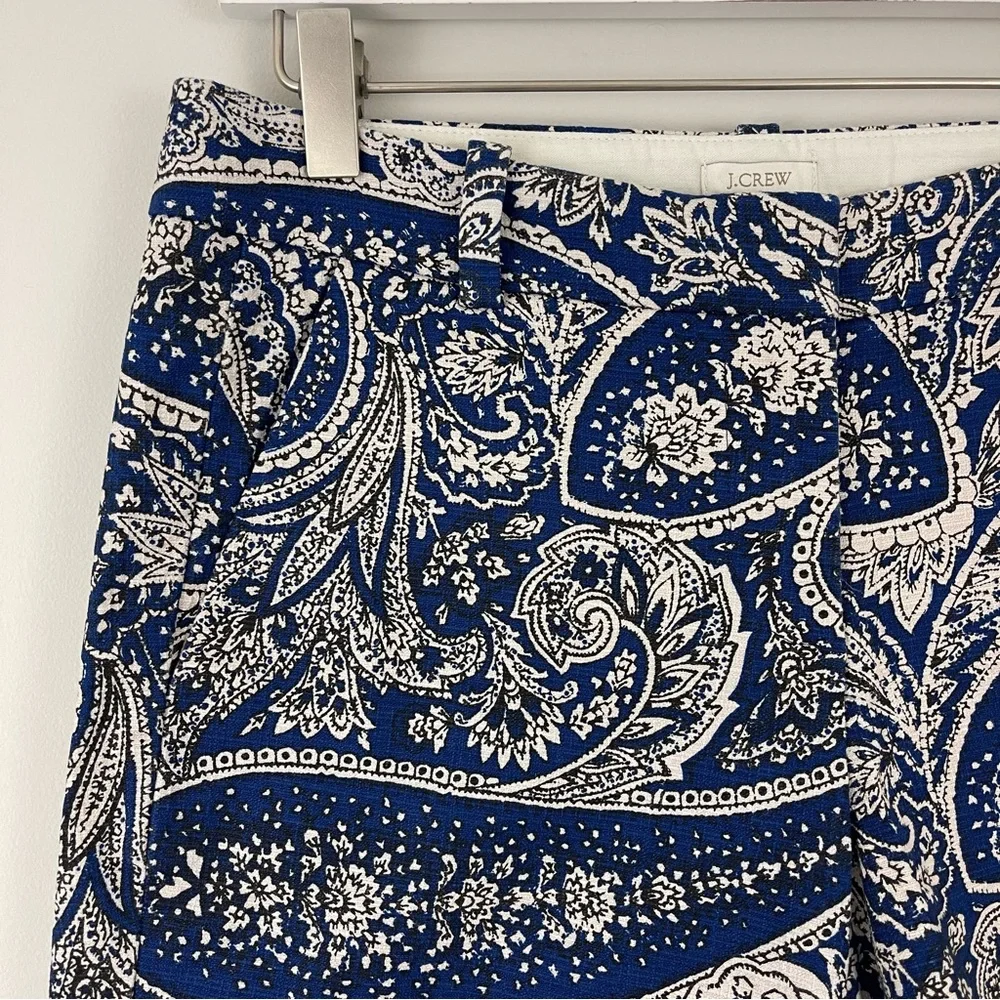 J. Crew Antique Paisley Print Cotton Shorts